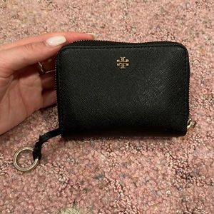 Black Tori Burch mini wallet